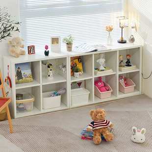 厂家直销金属书架家用落地八格组合格子柜带背板钢制书柜幼儿园