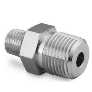 世伟洛克SS 4不锈钢螺纹管六角外螺纹接头1 HRN in.NPT外螺纹