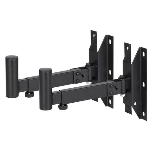 318加厚型音箱壁架音响挂架左右摆动可调角度35MM圆管孔墙壁固定