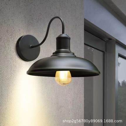 户外壁灯防水美式复古LOFT工业风阳台庭院灯室外别墅照明露台灯