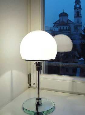 德国Tecnolumen中古包豪斯台灯北欧设计师客厅卧室床头装饰灯具