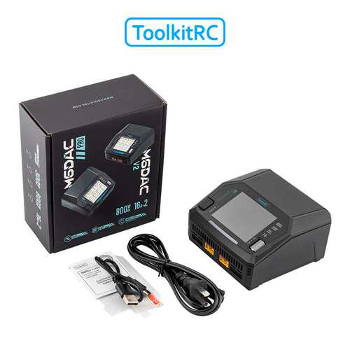 ToolkitRC M6DAC V2 AC200W DC800W双通道平衡充电器锂电池充电器