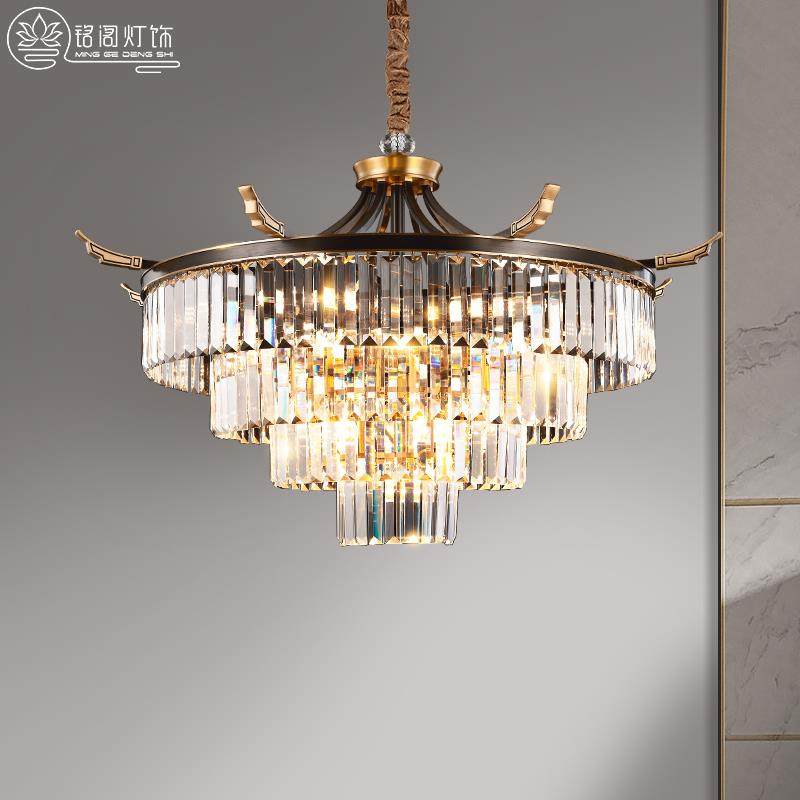 新中式轻奢客厅吊灯全铜中国风古典餐厅灯具简约高档水晶大吊灯,鲜花速递/花卉仿真/绿植园艺,割草机/草坪机,淘宝优惠券,粉丝福利购,淘宝优惠卷