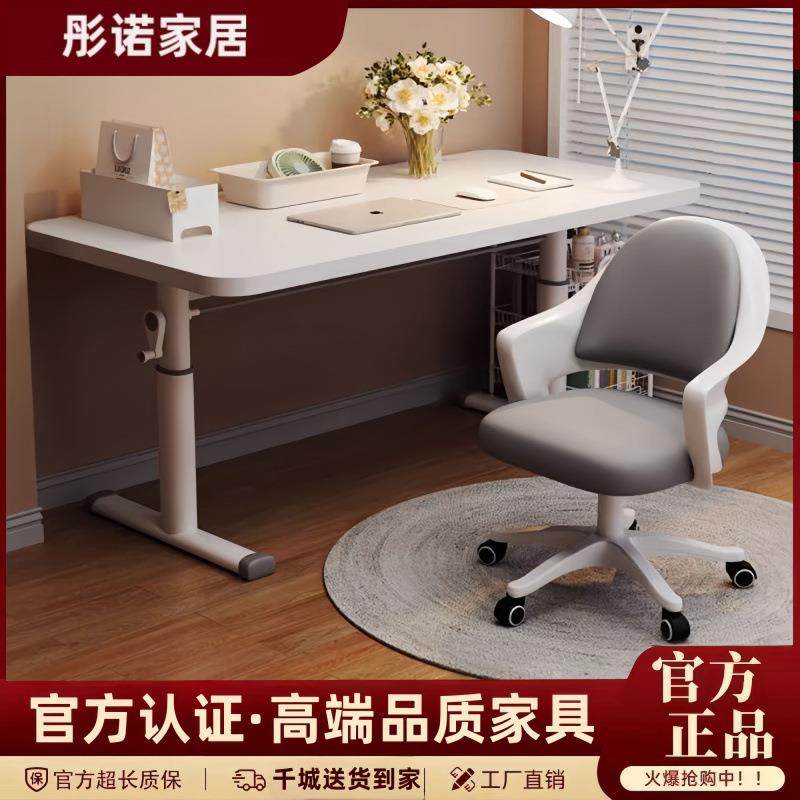 升降家用卧室台式学生学习书桌写字办公桌桌子学习桌简约电脑桌