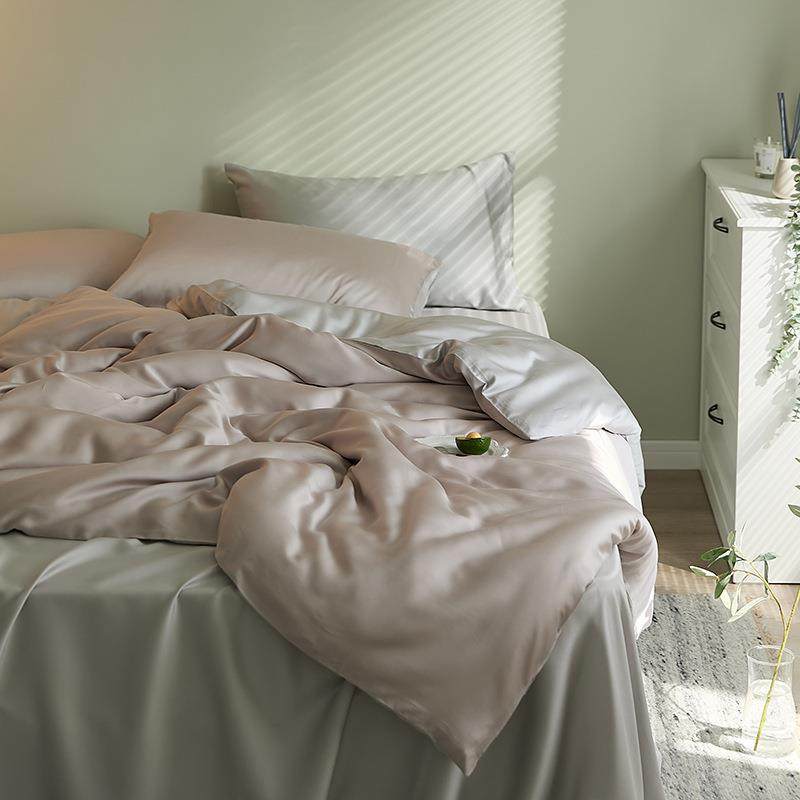 LF级奥地利兰精天丝四件套a类轻奢夏季丝滑凉感双面天丝床单被套