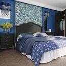 法式 实木床简约现代双人床家用卧室衣柜梳妆台床头柜 复古床美式