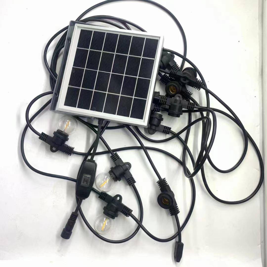 热销太阳能灯串线太阳能灯串线S14欧规户外防水灯串