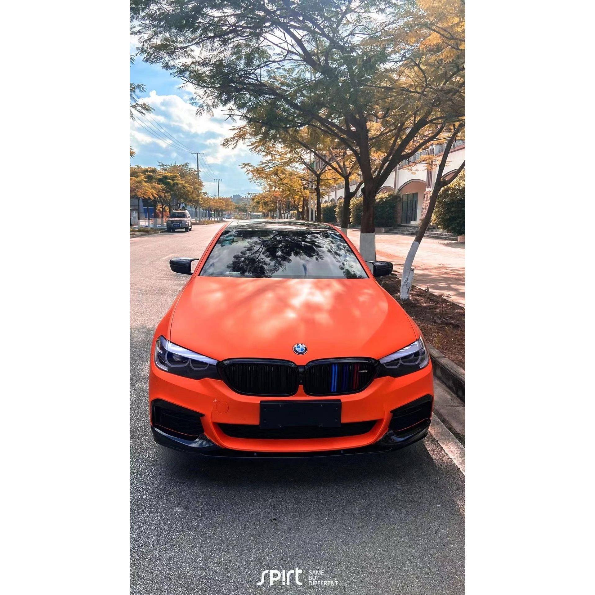 新品消光烈焰橙超亚烈焰橙亚光橙汽车改色车身贴膜
