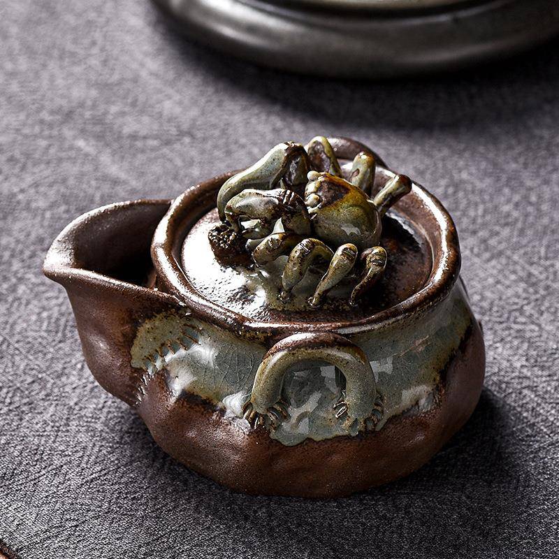 柴烧宝瓶壶手抓壶单壶陶瓷手工粗陶复古防烫大号日式泡茶壶分茶器