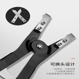 16-25“大号重型挡圈钳轴用孔用卡簧钳直头弯头内卡外卡环钳