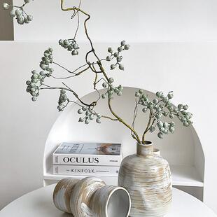 干花仿真花马桑果花束假花绿植摆件干树枝花瓶花艺花艺摆件