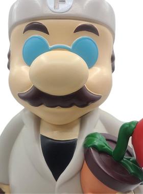 30CM家居网红摆件订购灰白色马里奥潮玩装饰摆件实体直播摆件