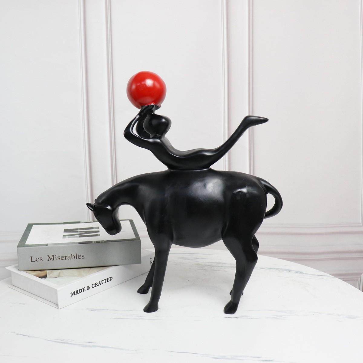 新中式树脂牧马人桌面摆件样板间售楼部客厅玄关电视柜家居装饰品,鲜花速递/花卉仿真/绿植园艺,其它园艺用品,淘宝优惠券,粉丝福利购,淘宝优惠卷