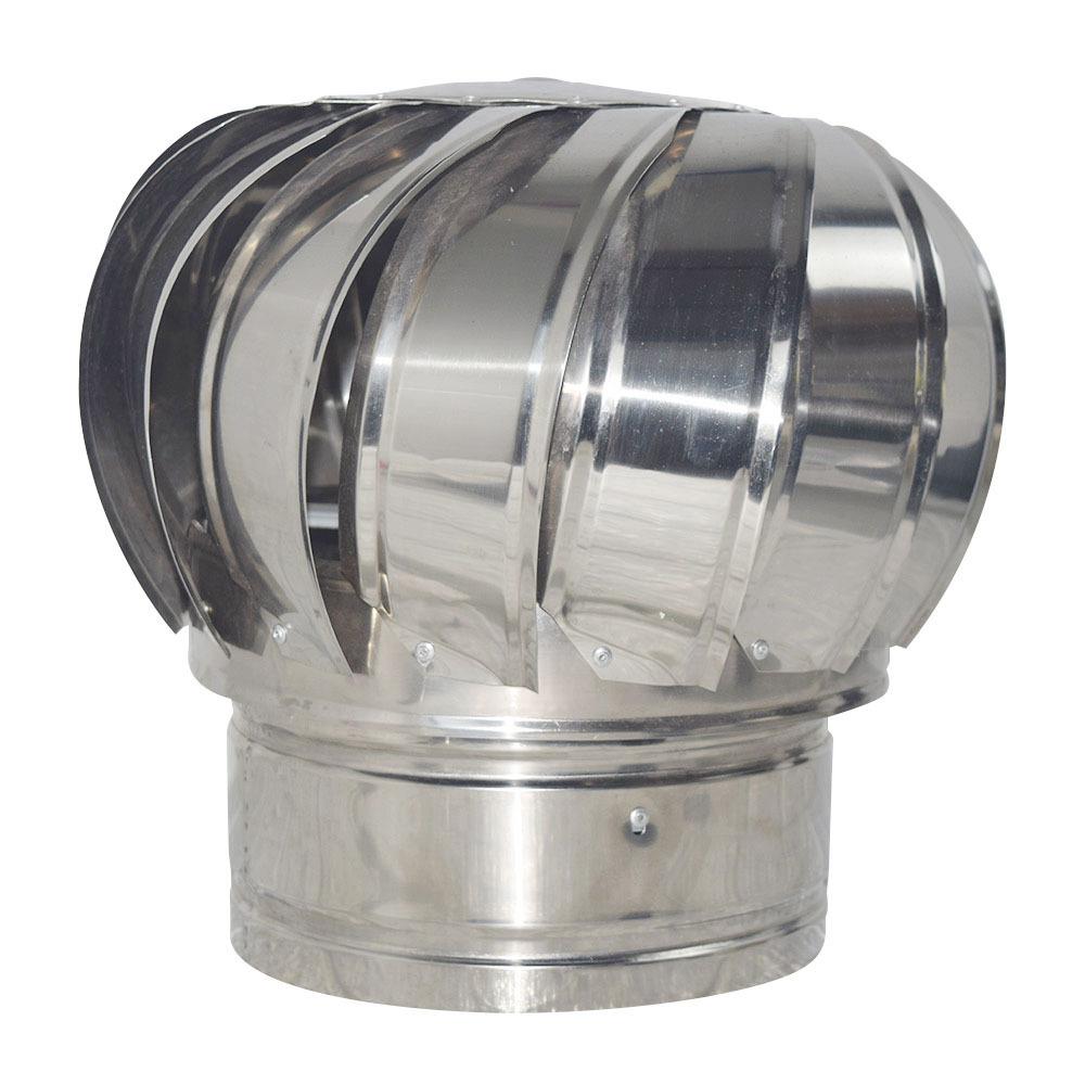 德旧304不锈钢无动力风帽换气防水雨屋顶风机室外房顶烟道通风器