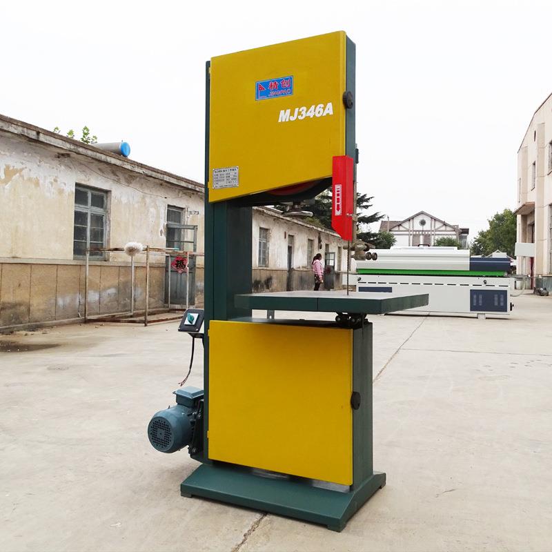 木工带锯机多功能台式高速薄带锯MJ346A宽台面细木工带锯机