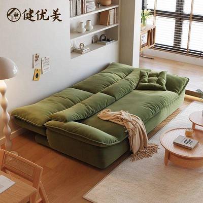 Ehd意式极简可折叠多功能帆船沙发床一体两用小户型客厅免洗布艺