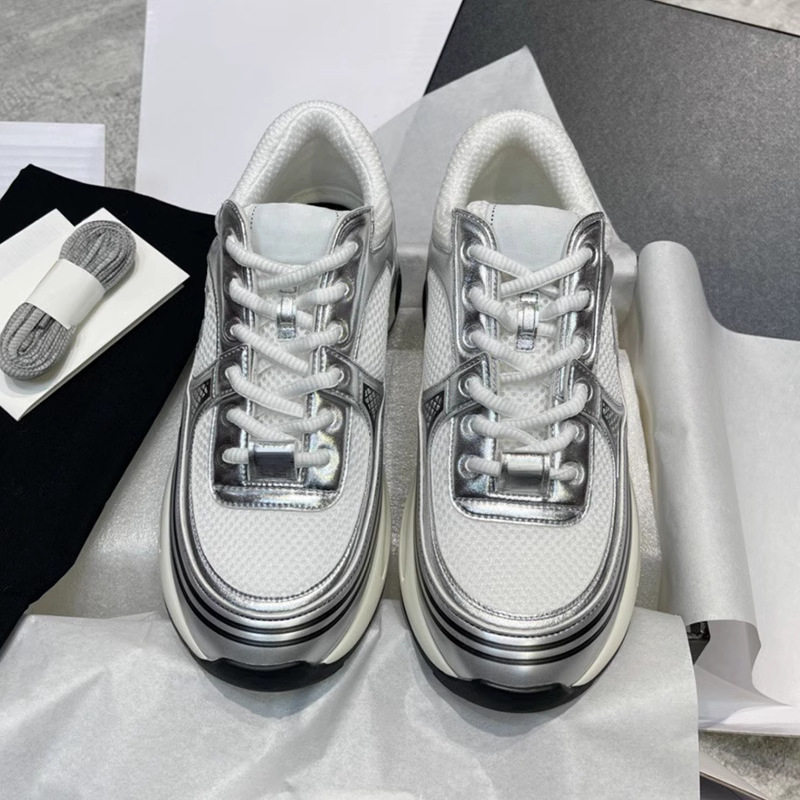 专柜同版小香风银角大王厚底老爹鞋25C网布增高透气休闲运动鞋女,女鞋,时尚休闲鞋,淘宝优惠券,粉丝福利购,淘宝优惠卷