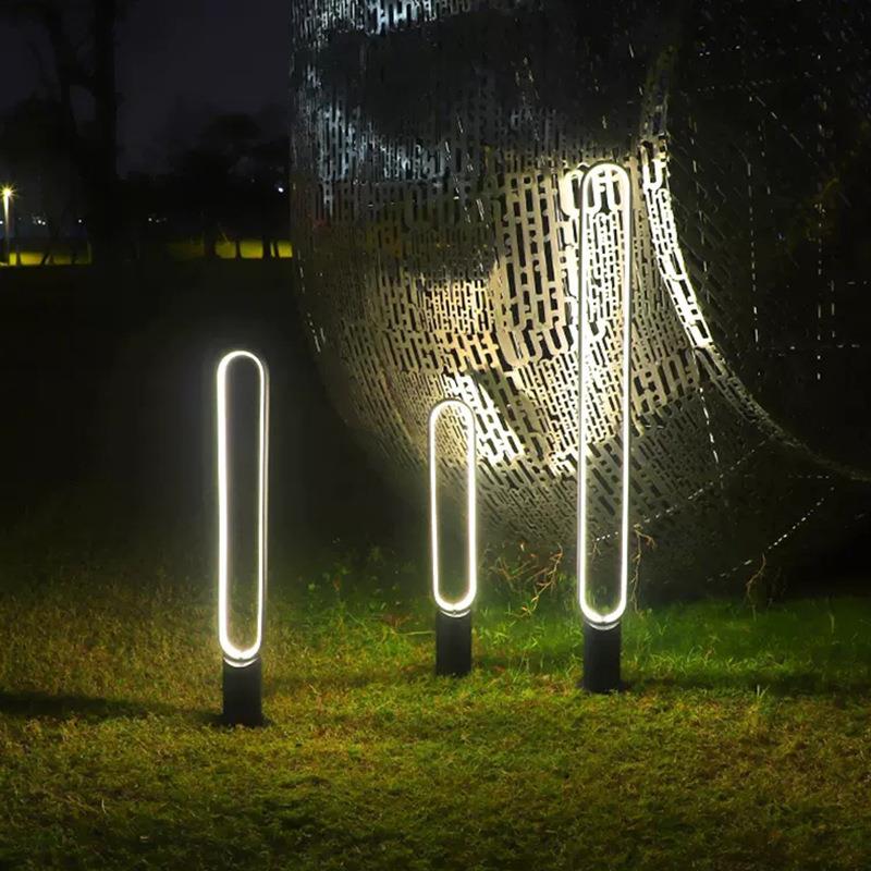 户外庭院草坪灯长条草地灯室外防水景观灯简约花园园林装饰插地灯