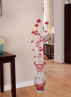 时尚现代红色温馨新婚卧室落地灯婚庆送礼装饰客厅床头落地灯LED