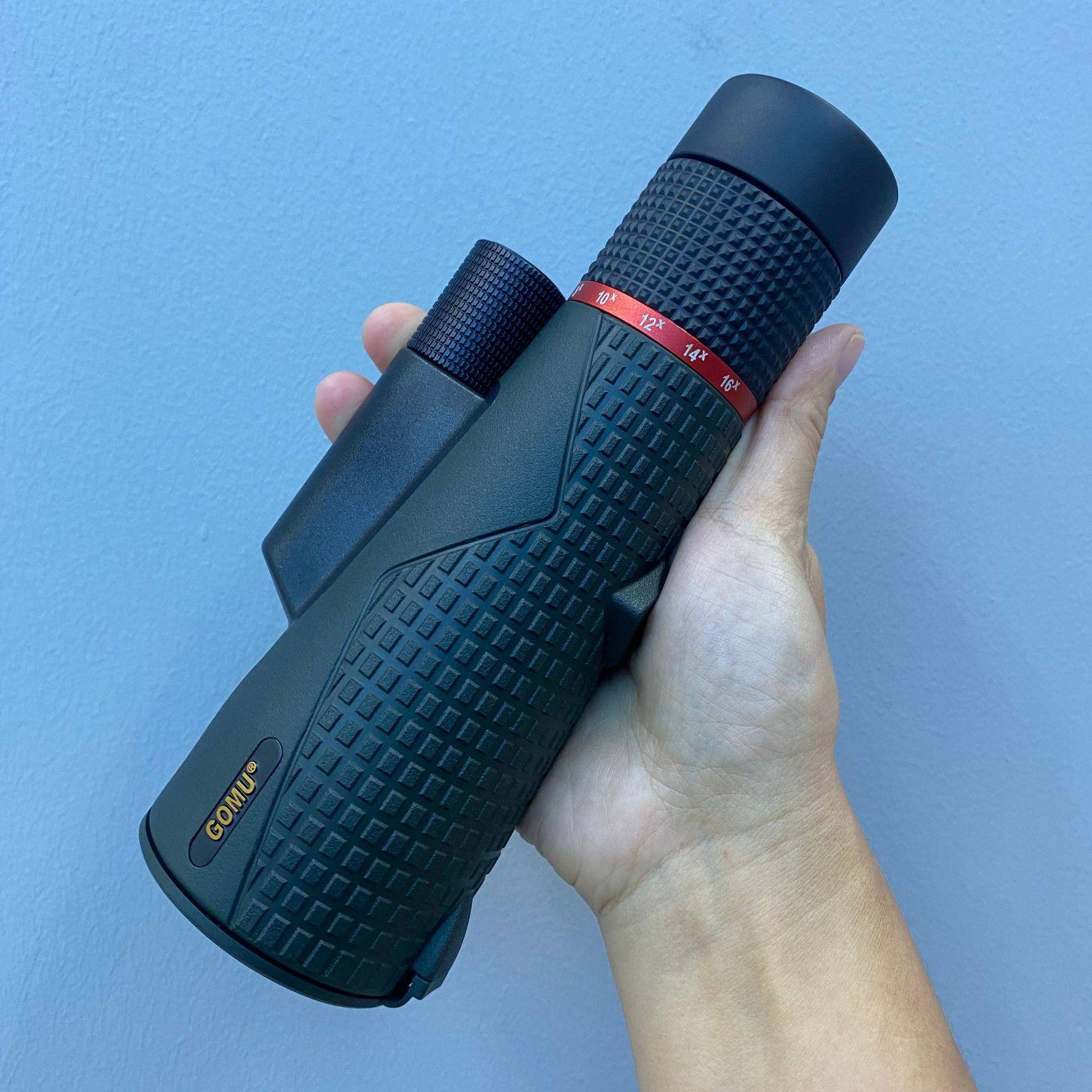 新品8-16X56连续变倍手持户外变焦高清高倍充氮防水单筒望远镜