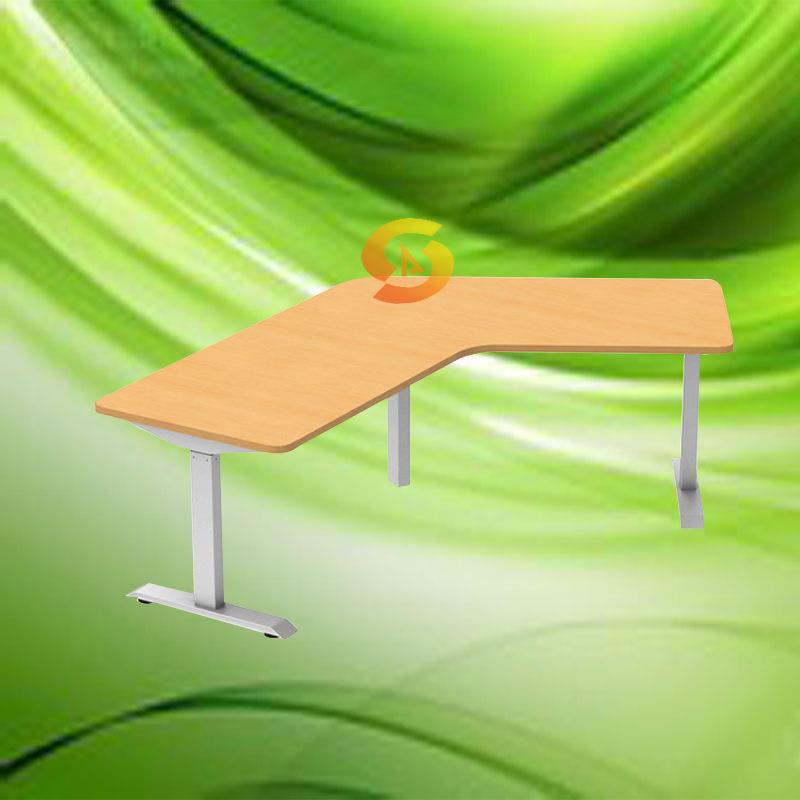 奥锶直销L型电动升降桌手摇升降桌架河北高度可调节办公桌