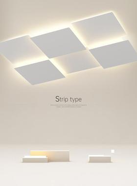 客厅主灯极简2022年新款白色网红LED吸顶灯现代简约广东中山灯具