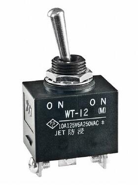 WT13T现货M12扭子防水高电流钮子开关NKK