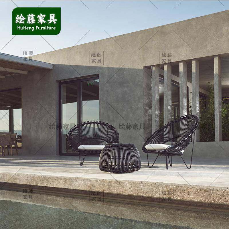 北欧户外藤编休闲沙发单人阳台庭院藤椅沙发茶几室外家具藤椅,农机/农具/农膜,其它农用工具,淘宝优惠券,粉丝福利购,淘宝优惠卷