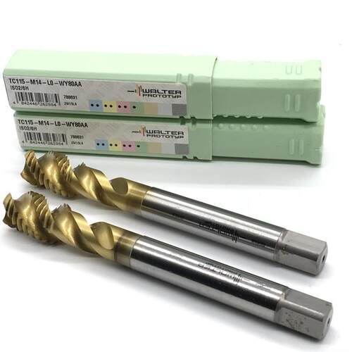 原装WALTER瓦尔特螺旋丝攻TC115-M14-L0-WY80AA高速钢机用丝锥