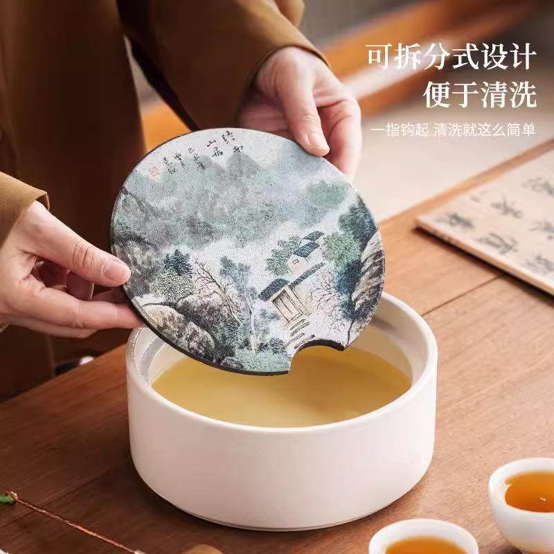 创意速干吸水纳米茶盘陶瓷干泡台茶壶小托盘家用壶承复古圆形茶具,鲜花速递/花卉仿真/绿植园艺,其它园艺用品,淘宝优惠券,粉丝福利购,淘宝优惠卷