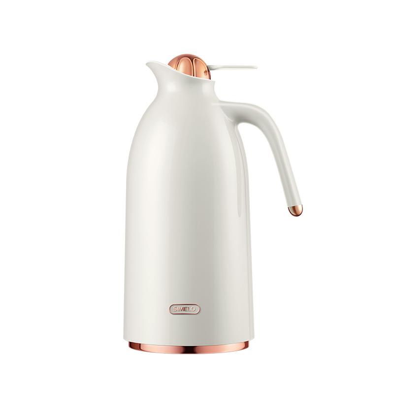 SIMELO印象京都玻璃内胆翡丽家用保温壶长效保温红胆热水瓶1.9L
