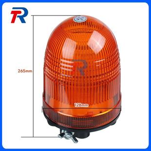 工程灯黄 24V60LED高亮农用车灯机械轮船车辆旋转警示灯螺杆式