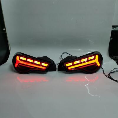 适用于丰田GT86尾灯总成斯巴鲁BRZ改装LED行车灯流水转向灯刹车灯