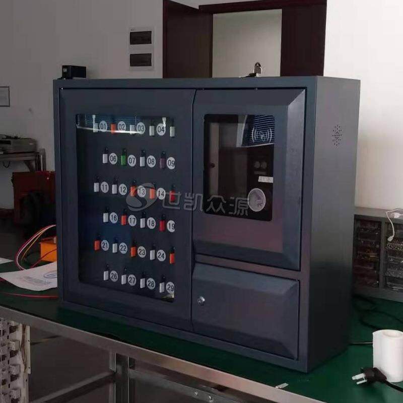 车辆钥匙管理智能存取挂壁式指纹人脸识别60门钥匙柜管理系统