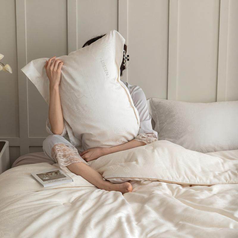 【折扣价】李官奇A类至臻55大豆纤维冬被二合一拉链子母被双人春