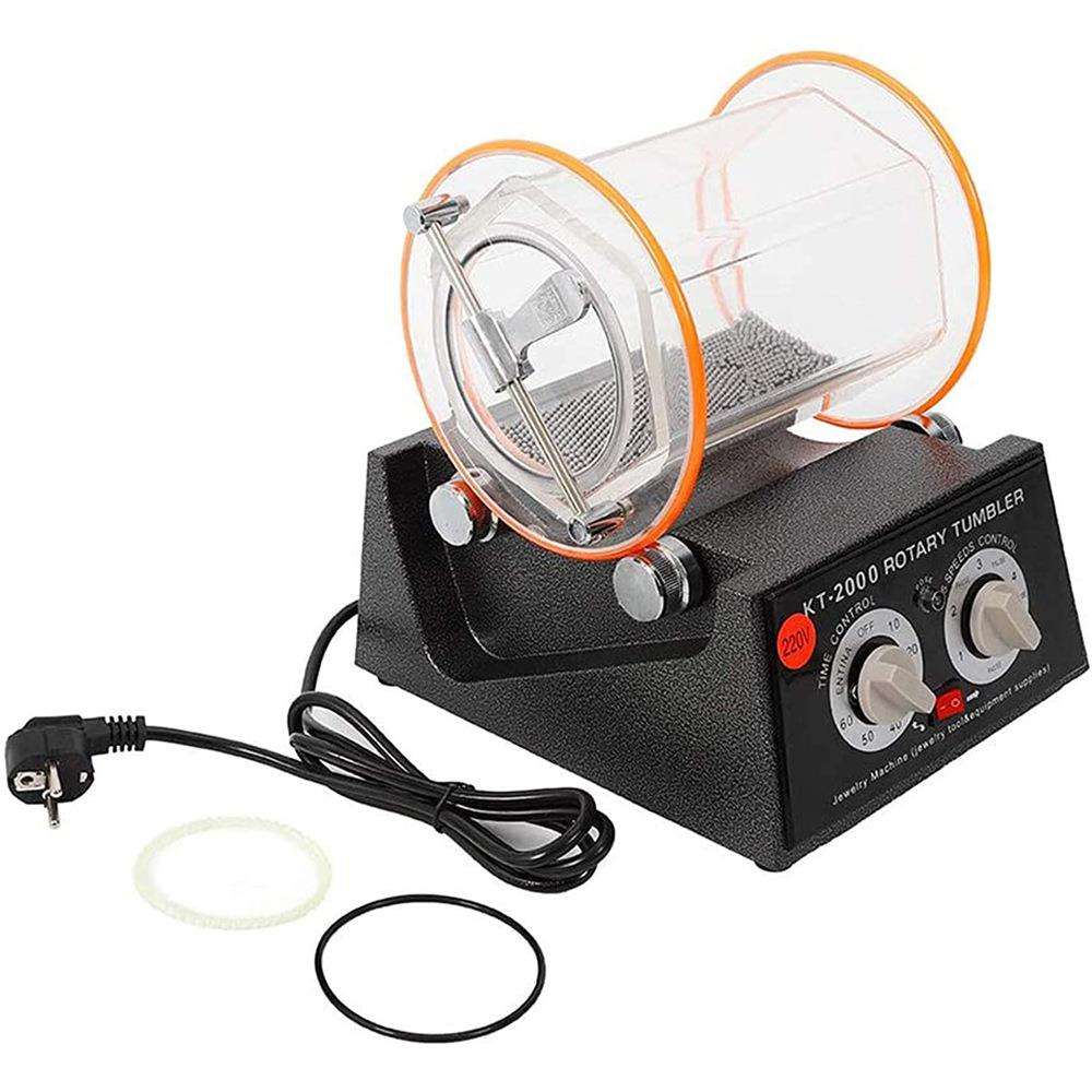 KT-2000滚筒抛光机小型家用首饰抛光机 去毛刺抛光机定档调速定时