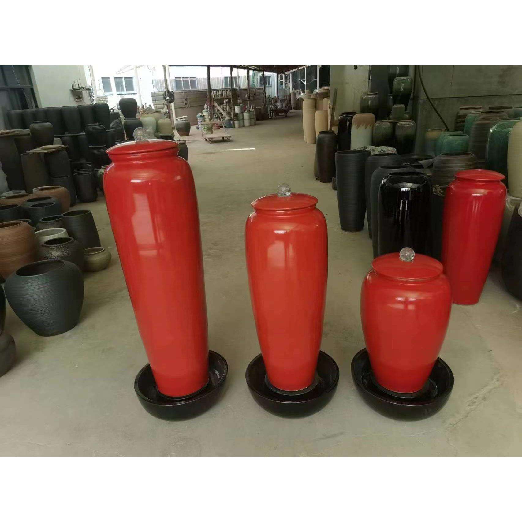 水池喷泉流水陶罐喷水大花瓶自动循环水景涌泉陶缸加湿器坛子摆件