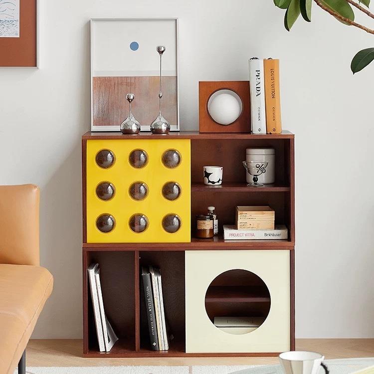 泡泡储物柜中古风边柜组合电视柜子设计师客厅沙发餐厅家用餐边柜