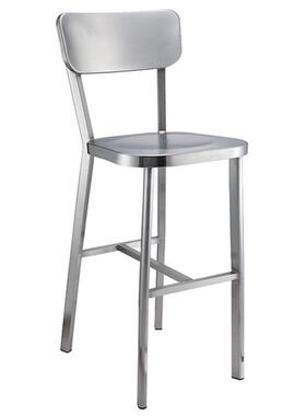 现货不锈钢吧台椅bar stool酒吧椅子亮光吧椅现代简约靠背凳