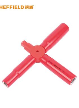 钢盾 SHEFFIELD S150080 VDE 十字轮胎扳手13,14,17,19mm