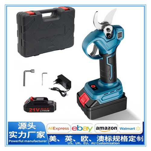 48V无绳电动无刷剪枝机LCD显示屏剪高树盆景剪枝机园林工具电剪刀