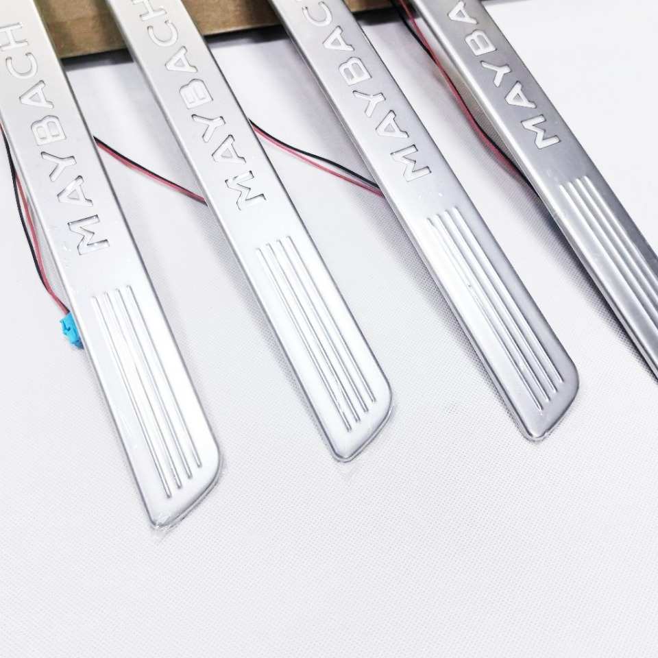 适用奔驰迈巴赫GLS480迎宾踏板原厂GLS450改装升级迈巴赫门槛条