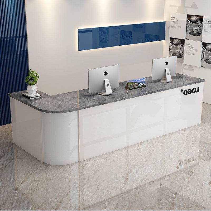 吧台收银台服装店小型柜台公司前台接待台咨询台服务台桌简约现代