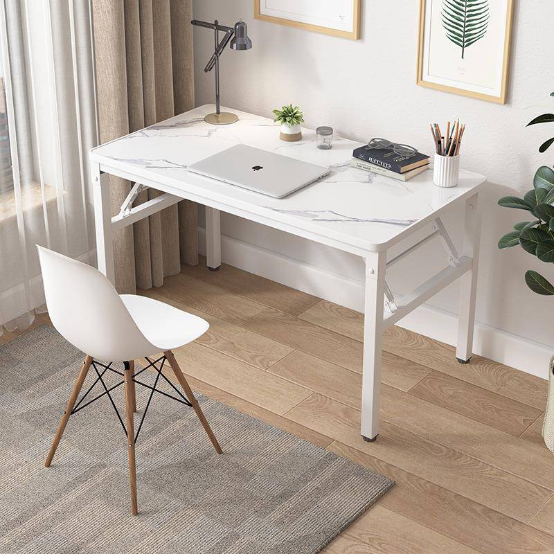 可折叠电脑台式桌简易家用卧室书桌简约现代学生写字桌租房小桌J&