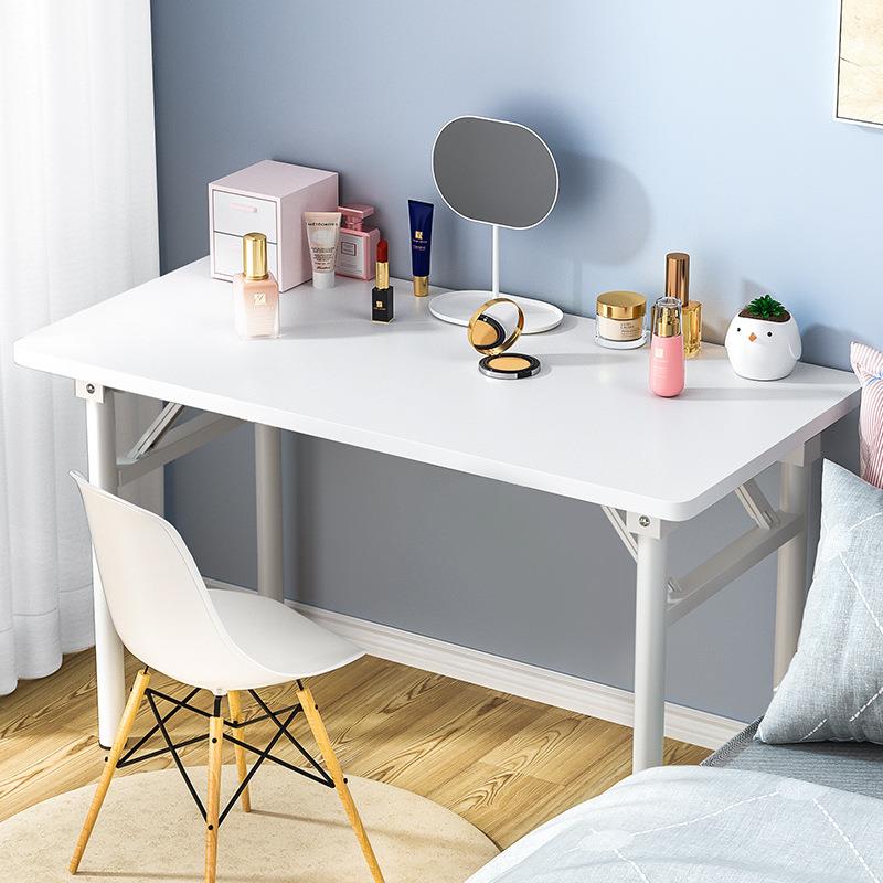 桌子可折叠简约家用小户型租房简易吃饭长方形便携饭桌长条小桌子