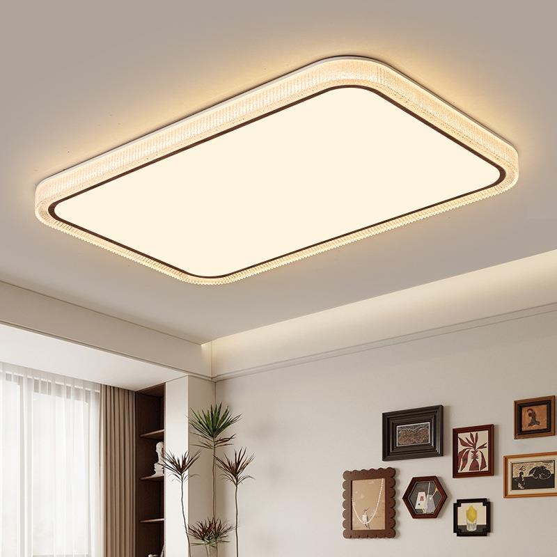 客厅吸顶灯轻奢现代简约大气长方形大厅主灯2025新款卧室房间灯具