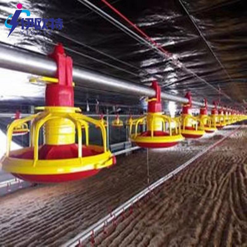 养殖鸡棚自动料线自动喂料喂水设备鸡鸭鹅水线料线鸡饲料线水线