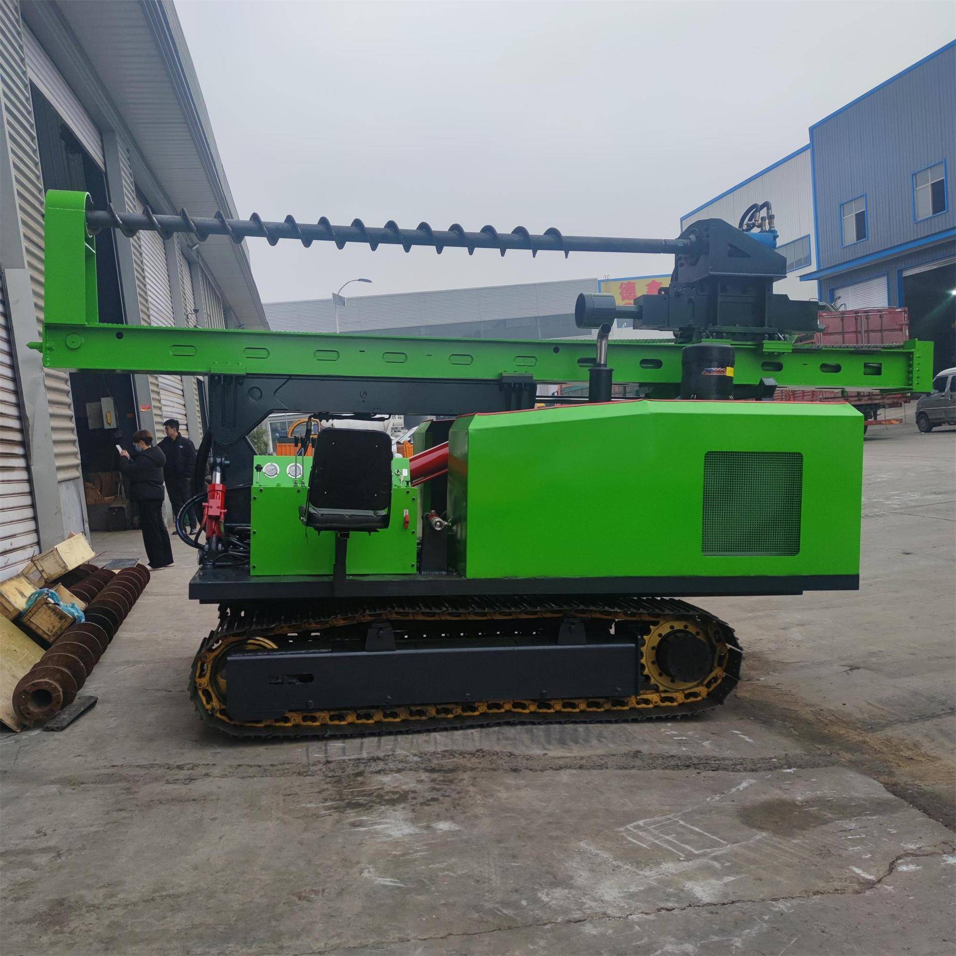 电机光伏打桩机厂家双马达液压打桩机价格85液压锤式打桩机