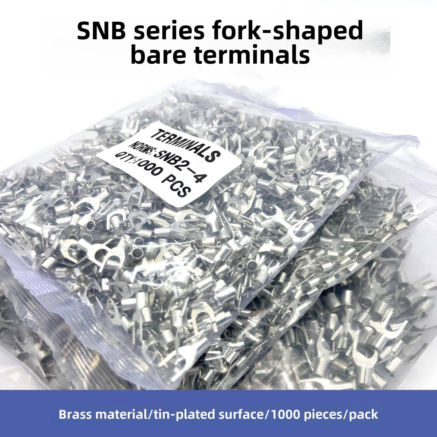 裸u形y形叉型Snb1.25-3/3.2/3.5/5.5/2-4/5/6/8Mm冷压端子座