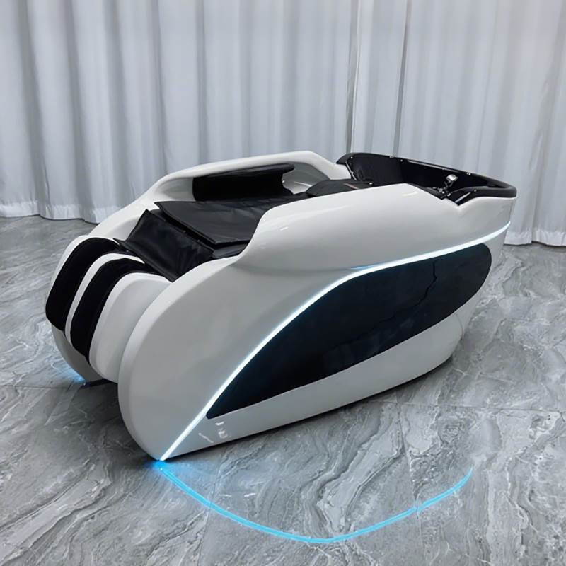 发廊专用全自动智能电动按摩洗头床美发店陶瓷盆洗头床按摩一体